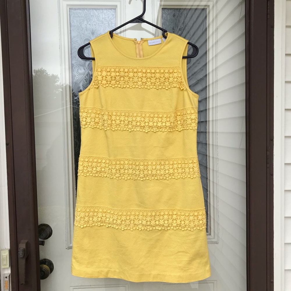 New York & Company lemon yellow dress